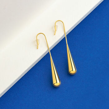 Teardrop Stainless Steel Drop Earrings, 3 of 6