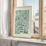 Hey Jude, Beatles Song Lyrics Wall Art, thumbnail 5 of 11