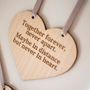 Personalised Wood Heart And Gift Tag, thumbnail 3 of 4