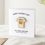 Personalised Wooden Football Shirt Father's Day Card, thumbnail 1 of 2