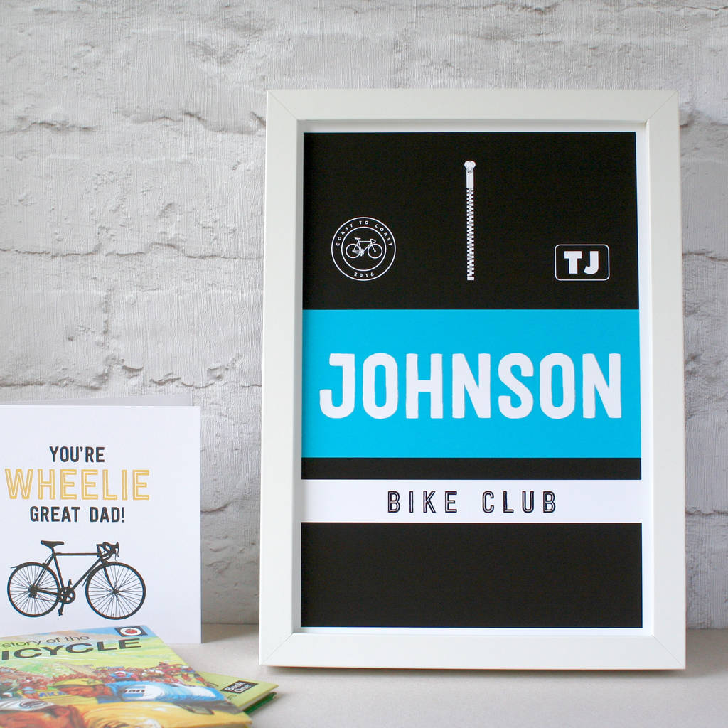 Personalised Cycling Jersey Print, 1 of 9