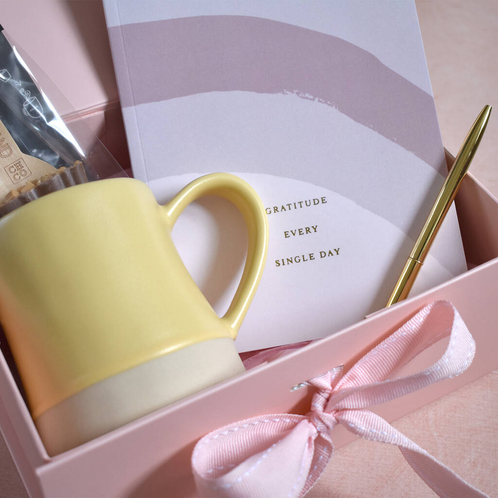 Spring Mug 100 Day Gratitude Journal Gift Set By Três Paper + Co