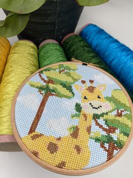 Happy Giraffe Cross Stitch Kit, 8 of 9