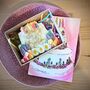 Hand Iced Birthday Cake Biscuit And Birthday Card Gift, thumbnail 1 of 5