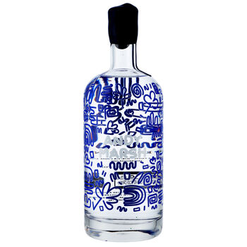 Personalised Abstract Line 75cl Gin/Vodka Bottle, 2 of 7