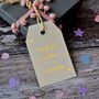 Personalised Gold Foiled Wedding Tag, thumbnail 3 of 5