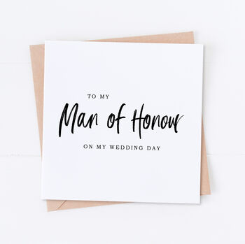 Matron Of Honour Wedding Bridal Card, 4 of 6