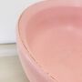 Antique Painted Pink Wooden Fruit Bowl, thumbnail 4 of 8