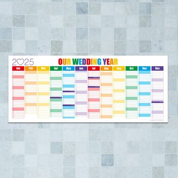 Personalised Rainbow Wall Planner, 4 of 6