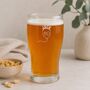 Engraved Pint Glass Personalised 80th Birthday Gift, thumbnail 3 of 9