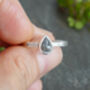 Natural Salt And Pepper Diamond Engagement Ring, thumbnail 3 of 4