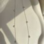 Princess Cut Diamond Station Necklace, thumbnail 6 of 7