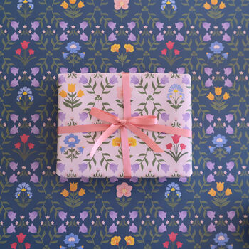 Double Sided Folk Floral Gift Wrap, 4 of 6