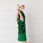 Leopard Lambswool Knitted Wrist Warmers, thumbnail 1 of 12