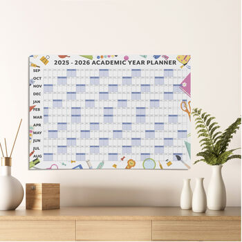 A1 Academic Wall Calendar 2025 2026, 7 of 12