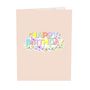 Pop Up 3D Happy Birthday Floral Card, thumbnail 3 of 4