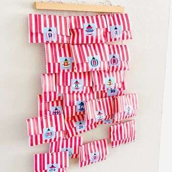Christmas Bauble Advent Calendar Stickers And Bags, 4 of 6