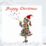 Santa's Red Butterfly Hat Christmas Stickers, 25, thumbnail 8 of 9