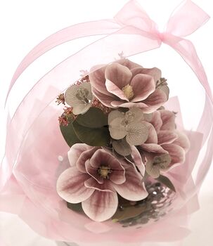 Mauve Magnolia Floral Display Special Occasion Gift, 5 of 10