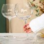 Two Personalised Gin Glasses Gift Set, thumbnail 6 of 8