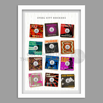 Steel City Rockers Sheffield Music Poster, 4 of 5