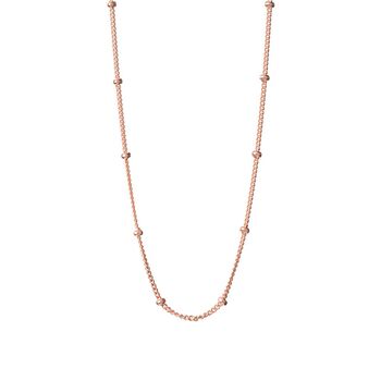 Rose Gold Bamboo Chain Necklace, 2 of 3