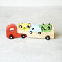 Wooden Car Set With Personalised Gift Bag, thumbnail 3 of 4