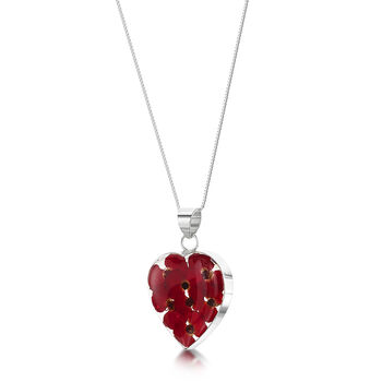 Poppy Pendant – Real Flowers In Five Silver Designs, 9 of 12