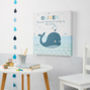 Children's Personalised Whale Canvas Picture, thumbnail 3 of 3