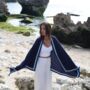 Navy 100% Cashmere Travel Wrap Shawl Gift Boxed, thumbnail 4 of 8