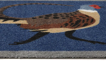 My Mat Patterned Washable My Pheasant Blue Mat, 2 of 3