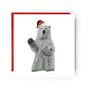 Polar Bear Festive Christmas Card, thumbnail 1 of 4