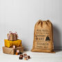 Personalised Christmas Hessian Sack Large Dear Santa, thumbnail 3 of 4