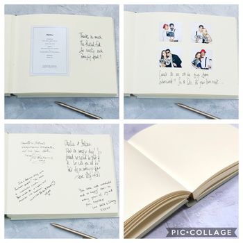 Large Linen Wedding Memory Book, 6 of 9