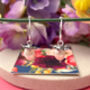 Mother's Day Sterling Silver Mini Robin And Pearl Hoop Earrings, thumbnail 5 of 7