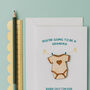 Personalised 'You're Going To Be Grandparents' Baby Grow Announcement Card, thumbnail 3 of 5