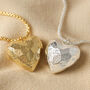 Large 3D Molten Heart Pendant Necklace, thumbnail 2 of 11