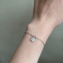 Sterling Silver Dainty Sunflower Anklet, thumbnail 2 of 11