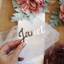 Rose Gold Acrylic Name Place Table Settings, thumbnail 2 of 12