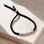Men’s Cord Personalised ID Bracelet, thumbnail 1 of 5