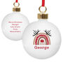 Personalised Reindeer Rainbow Bauble, thumbnail 2 of 3