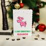 Christmas Card For Granddaughter Daughter Sister Niece Reindeer, thumbnail 7 of 7