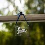 Hare Engraved Glass Hanging Decoration, thumbnail 5 of 6