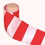 Stripe Red And Pink Satin Ribbon, thumbnail 3 of 3