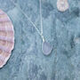 Cornish Sea Glass Pendant Rare Lavender, thumbnail 5 of 6