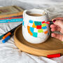 USA Map Colour In Mug With Ceramic Colouring Pen, thumbnail 1 of 8