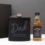 Personalised Hip Flask And Jack Daniels Gift Set, thumbnail 1 of 3