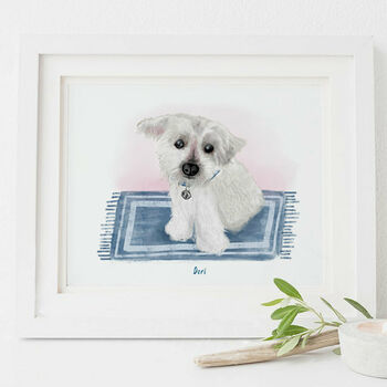 Personalised Dog Cat Pet Custom Portrait, Print/Digital, 5 of 8