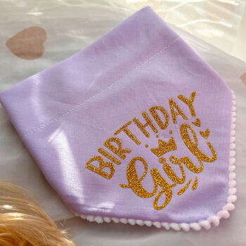 Gold Birthday Dog Bandana, 5 of 7