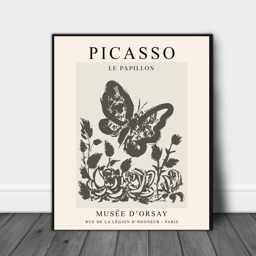 Picasso Butterfly Print, 1 of 3